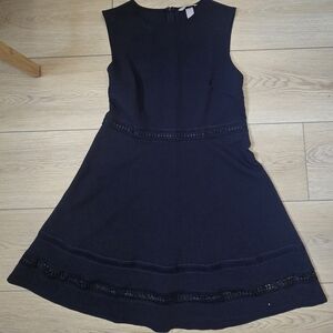 Elegant Navy Sleeveless Dress